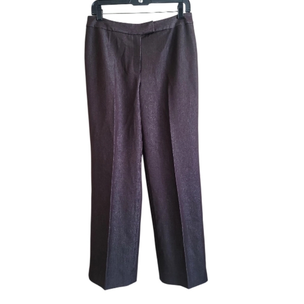 Le Suit Women Brown Straightleg Dress Pant Trouser Size 6P